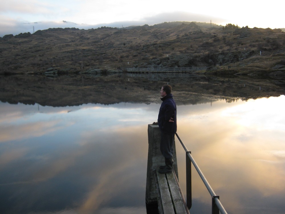 Dave Patchett gazing out onto the lake. I wonder what he was thinking about?