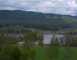 View over Maridalsvannet to where I road to (FDR shot)