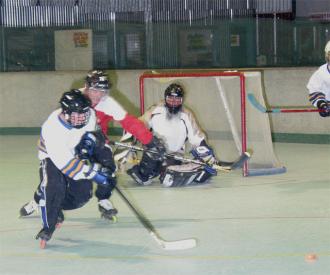 Ryan Hellyer (me) chasing the puck