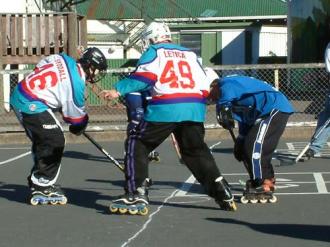Ryan Hellyer: George St school inline hockey