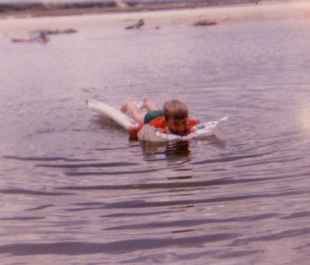 Lilo'ing on the Tokomariro river