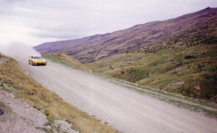 Rod Millen at full speed on the fastest section of the track.