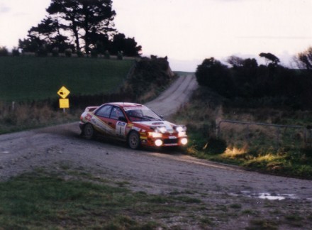 Joe MacAndrew and his ex-works Group A Subaru Impreze WRX